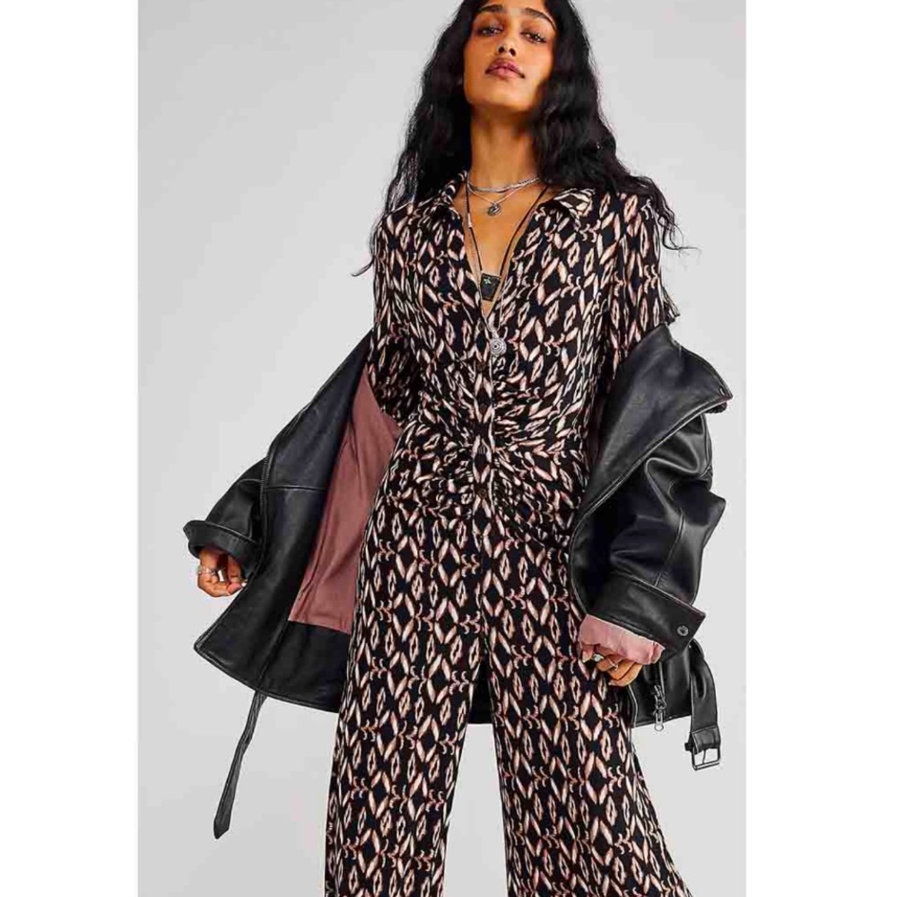 Free People Shayla Jumpsuit in Black Combo